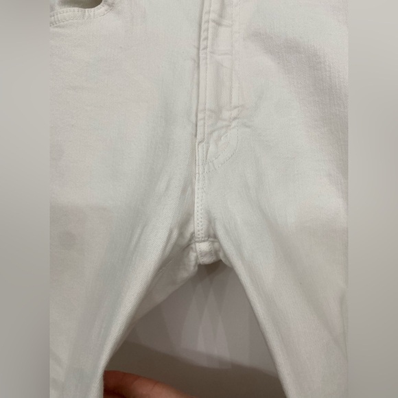 MOTHER The Hustler Fray Fairest of Them All White Size 26 - Picture 6 of 12